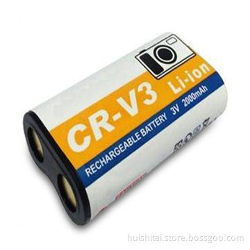 Digital Camera Battery for Sanyo CR-V3, 3.7V Voltage and 1,600mAh Capacity